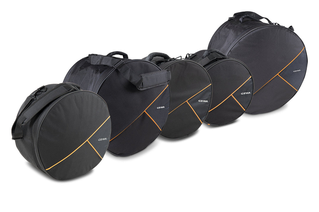 GEWA Gig Bag set for Drum Sets Premium - 22x18, 10x8, 12x9, 16x16, 14x6,5"