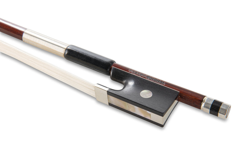 GEWA violinbue Robert Reichel, rund stang i pernambuco, sølvmonteret