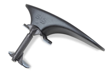 SAS hagestøtte med carbonbase, ibenholt, 28 mm høj