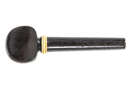 GEWA violinskruer i ebenholt, med ringe, mellemtykke, 4 stk.