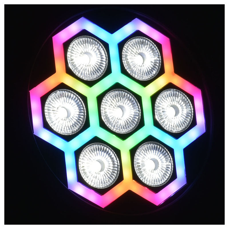 LIGHT4ME FRAME PAR 7x12 LED RGBW spotlight lyseffekt