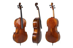 GEWA Cello Allegro Antique - 7/8 (Set up with Wittner fine tuning tailpiece incl. bag, carbon bow, Larsen Aurora strings)