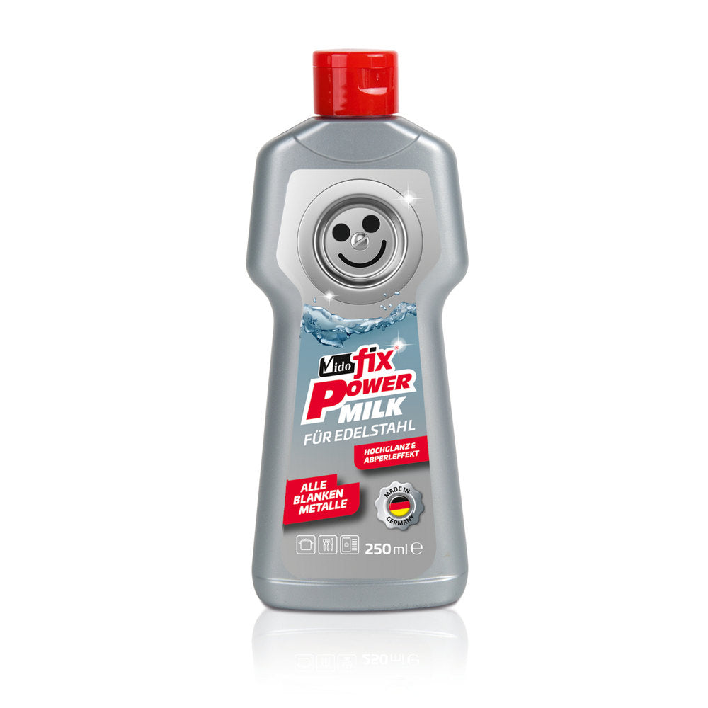 Vido Highgloss Milk til rustfrit stål og sølv, 250 ml