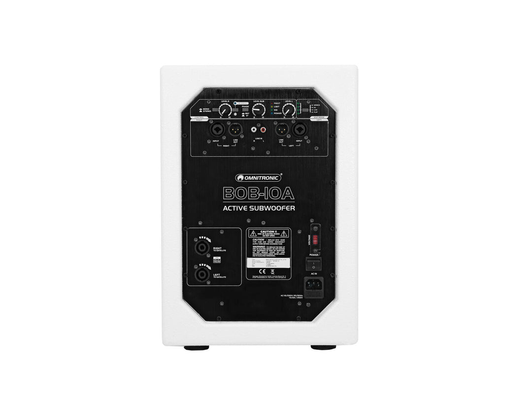 OMNITRONIC BOB-10A Subwoofer active white