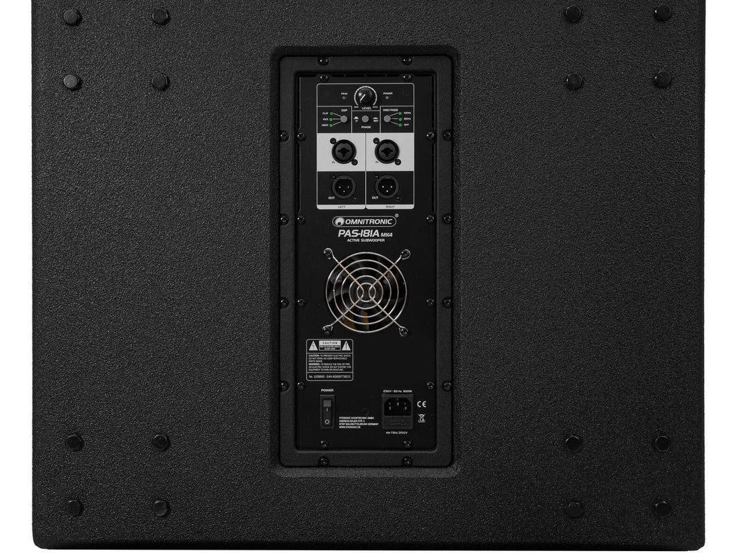 OMNITRONIC PAS-181A MK4 Subwoofer, active, DSP