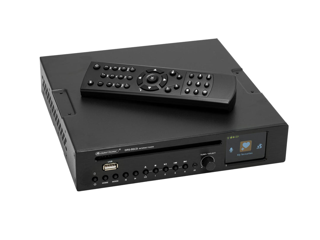 OMNITRONIC DRS-95CD Internet Radio with DAB+, Bluetooth and CD Player