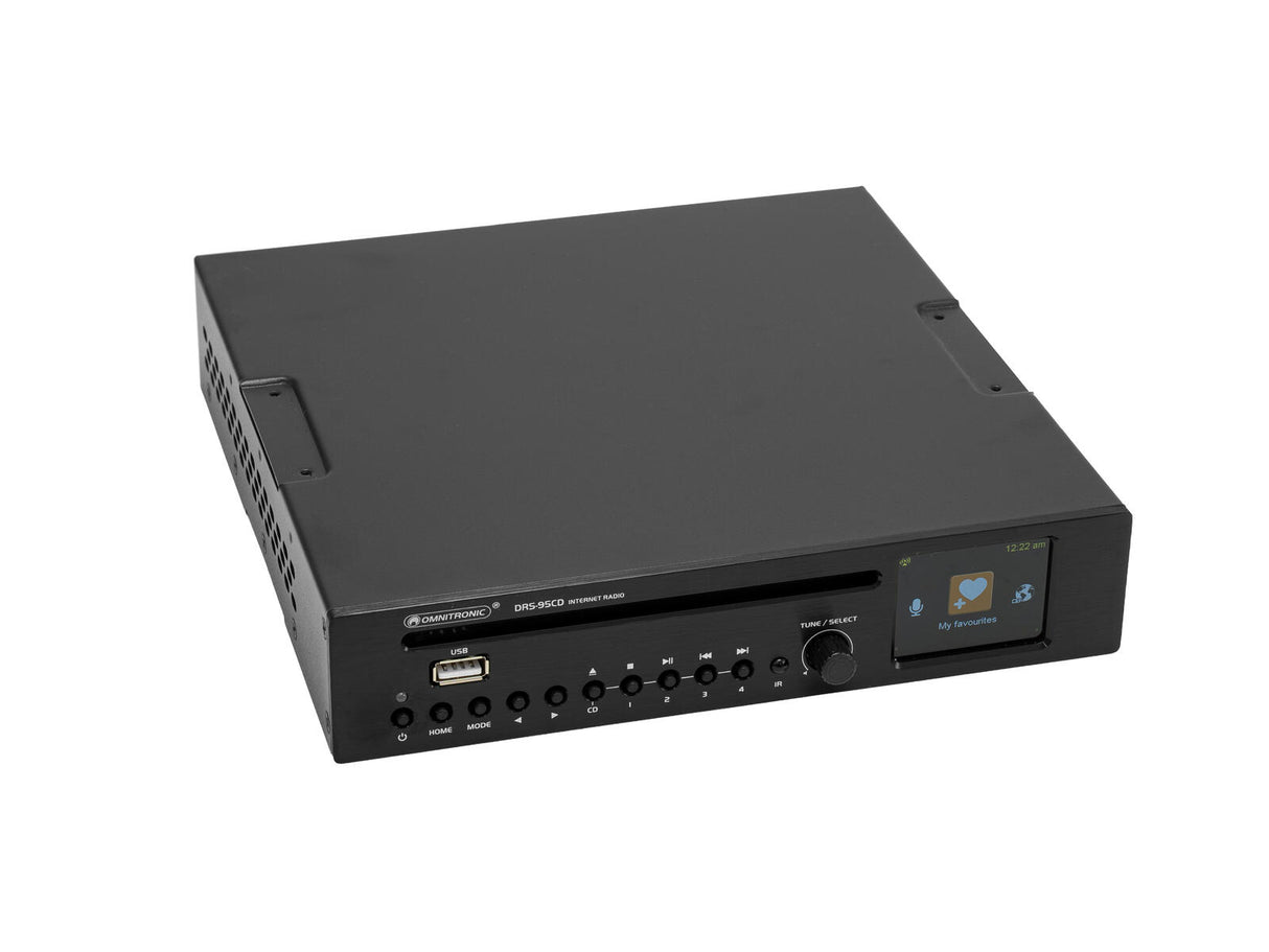 OMNITRONIC DRS-95CD Internet Radio with DAB+, Bluetooth and CD Player