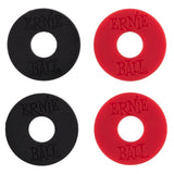 Ernie Ball 4603 Strap Blocks, Black & Red, 4 pc