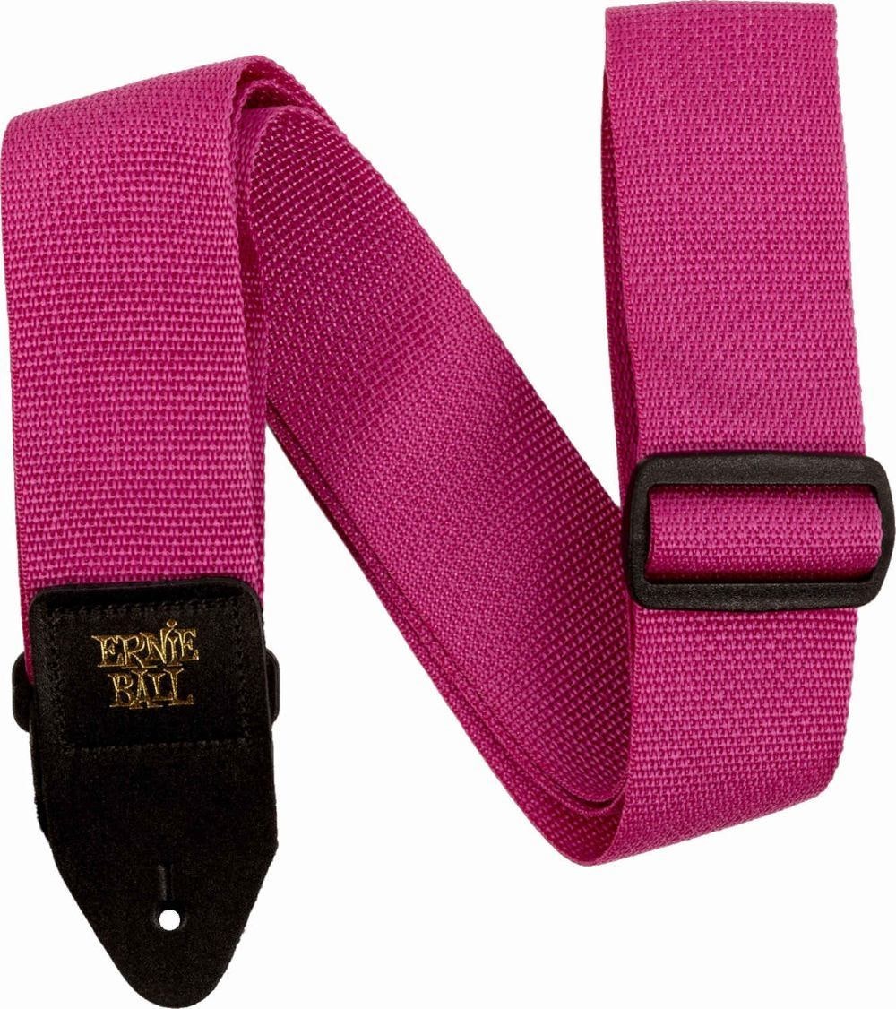 Ernie Ball 5355 PolyPro Guitar Strap Raspberry Red with Blac