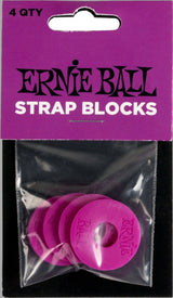 Ernie Ball 5618 Strap Blocks, Purple, 4 pc