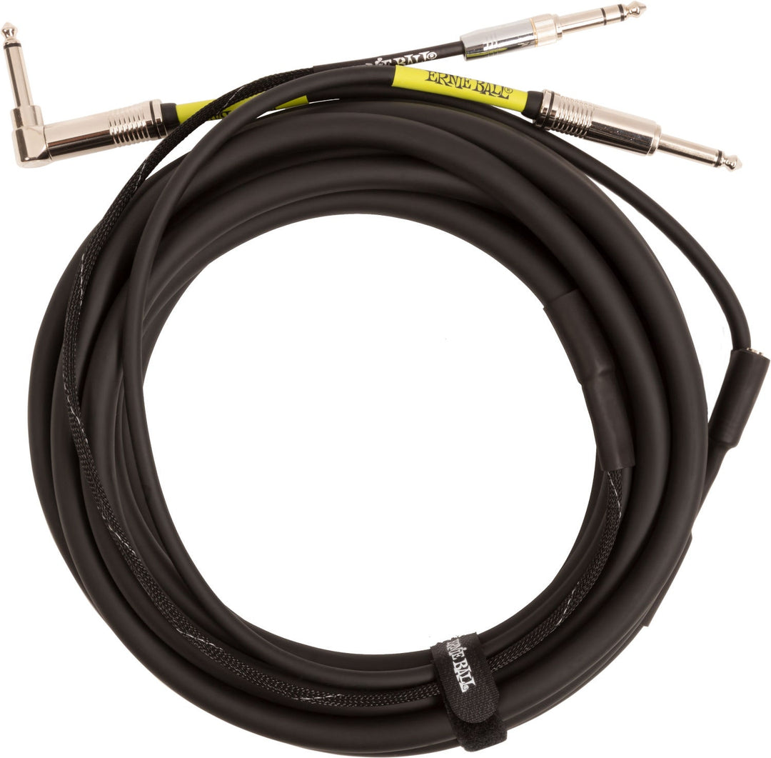 Ernie Ball 6411 Instrument/Headphone Cable 5,4M.  Black