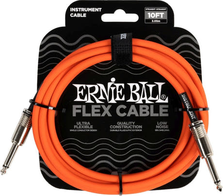 Ernie Ball 6416 FLEX Instrument Cable 3m - Orange