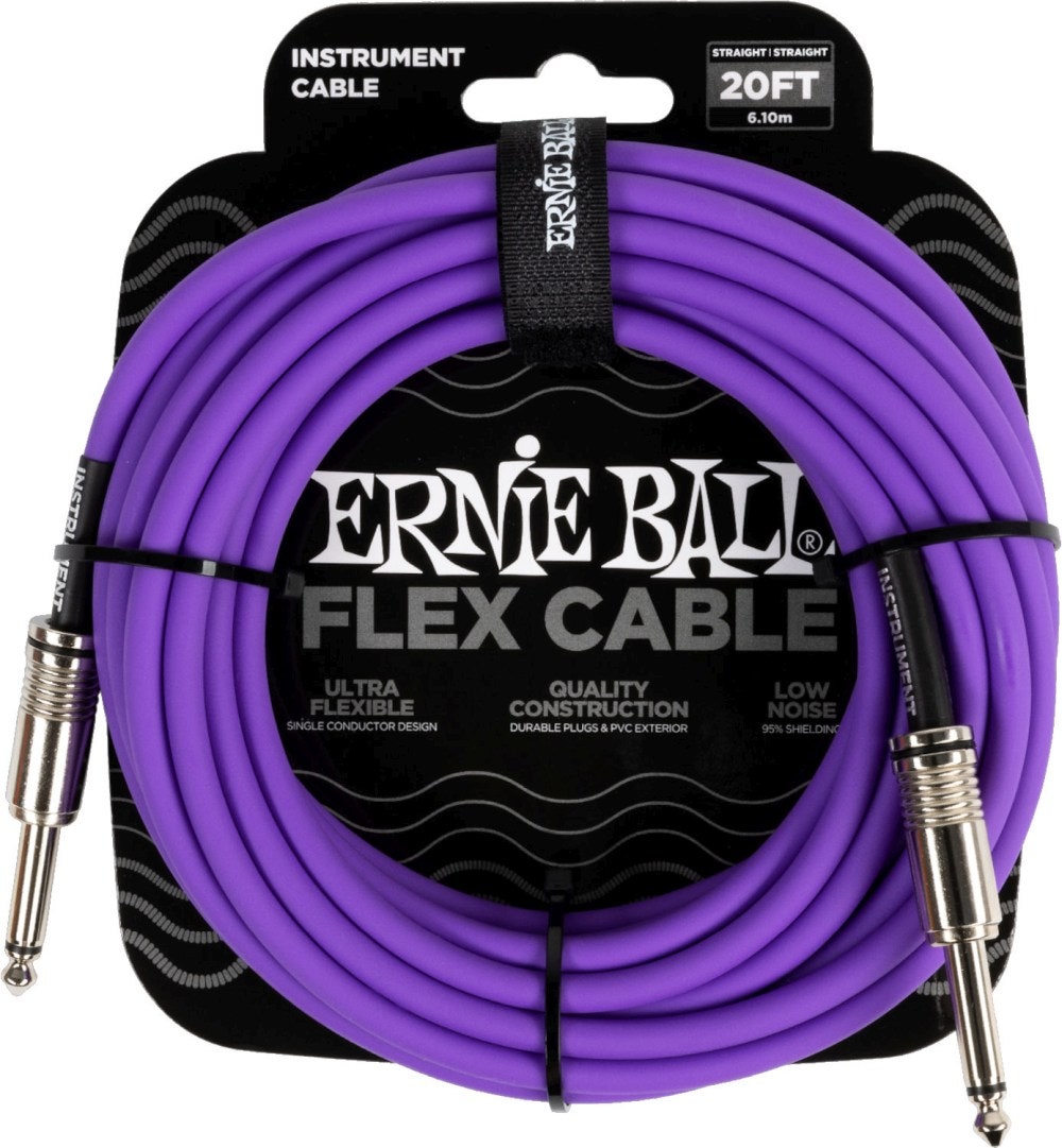 Ernie Ball 6420 FLEX Instrument Cable 6m - Purple