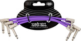 Ernie Ball 6452 Flex Patch Cable Purple 15cm 3-Pack