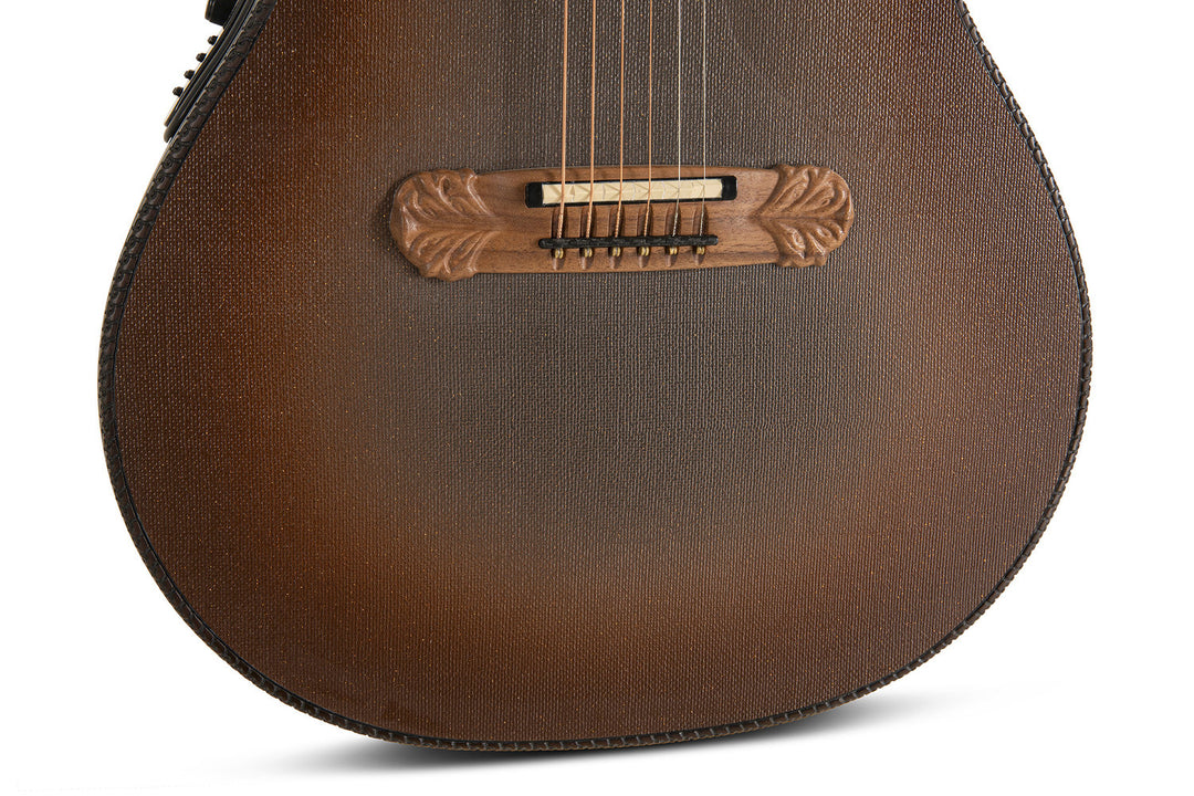Adamas E-Acoustic Guitar 1687GT Deep Non-Cutaway - Reverse Brown Burst (1687GT-9W-G)