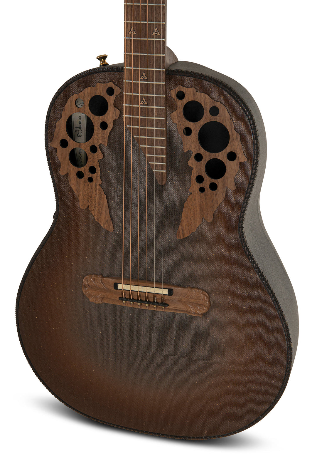 Adamas E-Acoustic Guitar 1687GT Deep Non-Cutaway - Reverse Brown Burst (1687GT-9W-G)