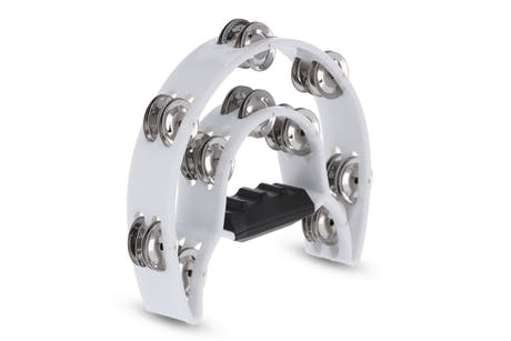 GEWA Jingle wreath Half moon 20 jingles - White