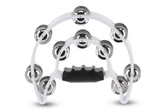 GEWA Jingle wreath Half moon 20 jingles - White