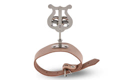 GEWA fløjtelyra, lille, læderarmbånd og 1 nodeklemme