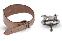 GEWA fløjtelyra, lille, læderarmbånd og 1 nodeklemme