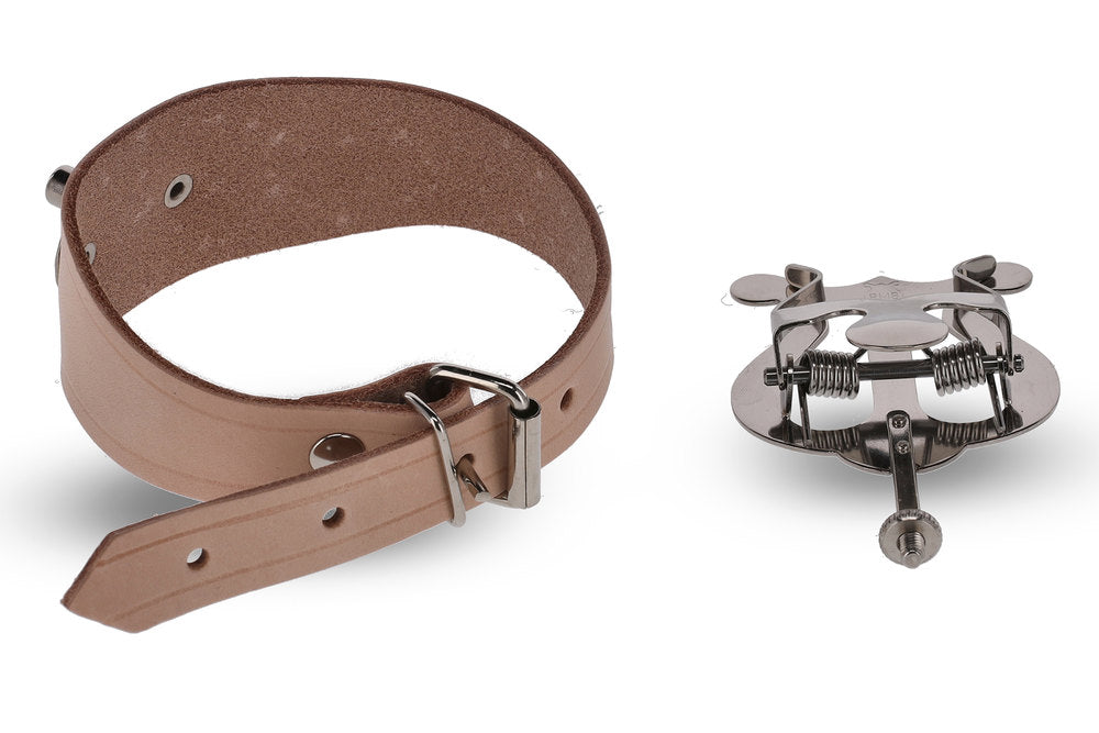 GEWA fløjtelyra, lille, læderarmbånd og 1 nodeklemme