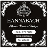 Hannabach 875MT G3 kromomviklet til klassisk guitar, medium tension