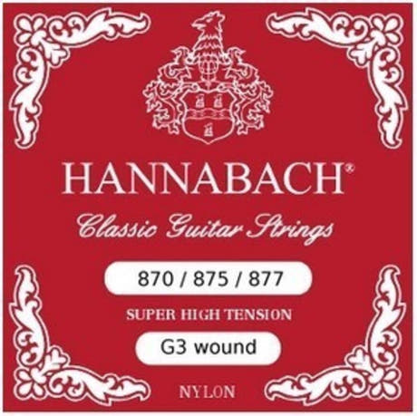 Hannabach 877SHT aluminiumomviklet G3-streng, super high tension