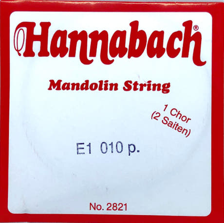 Hannabach 2821010 mandolinstreng E .010", par