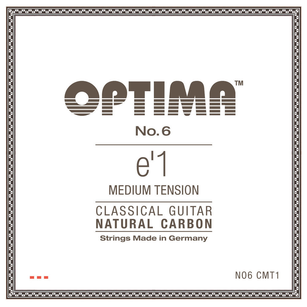 Optima No. 6 E1 klassisk guitarstreng, carbon, medium tension