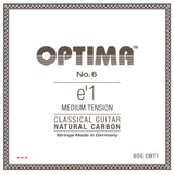 Optima No. 6 E1 klassisk guitarstreng, carbon, medium tension