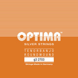Optima 2703 streng G .022 til 4-strenget banjo, løkke