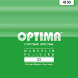 Optima 4103 mandolinstreng D .022w, Chrome Special (par)