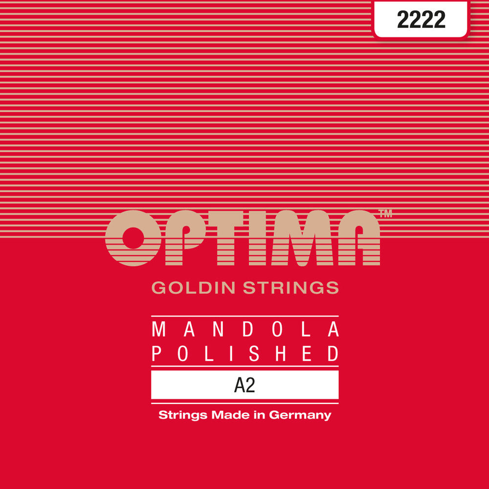 Optima 2222 mandolastreng A .028w, Goldin tombak (par)