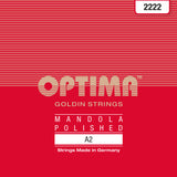Optima 2222 mandolastreng A .028w, Goldin tombak (par)
