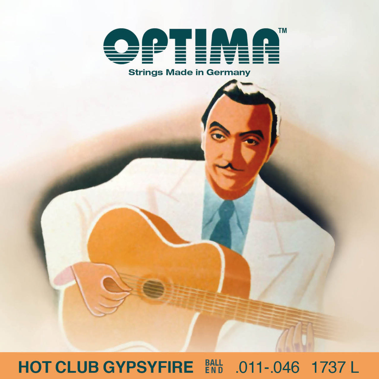 Optima Strings for Acoustic Guitar Hot Club Gypsyfire silver plated - Set (1737L)