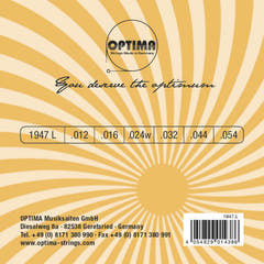 Optima Strings for E-guitar Jazz Swing Chrome Round Wound - Set (1947L)