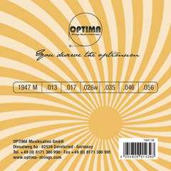 Optima Strings for E-guitar Jazz Swing Chrome Round Wound - Set (1947M)