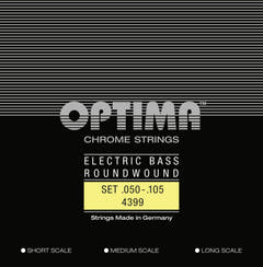 Optima E-Bass Strings Chrome Strings Round Wound Long Scale - Set 4-string medium (4399M)