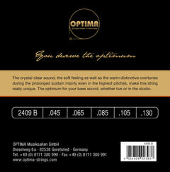 Optima E-Bass Strings Unique studio golden strings - 5-str. long sc. (2409B)