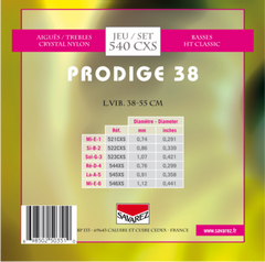 Savarez Strings for classic guitar Prodige 38 Children's Guitar - 1/8-1/2 Nylon (540CXS)