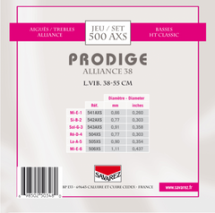 Savarez Strings for classic guitar Prodige 38 Children's Guitar - 1/8-1/2 Carbon (500 AXS)