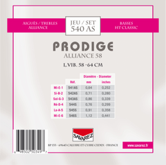 Savarez Strings for classic guitar Prodige 38 Children's Guitar - 3/4-7/8 Carbon (540AS)