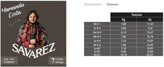 Savarez Strings for classic guitar YAMANDU COSTA 7-string - 7-string high tension (Y510MJ7)