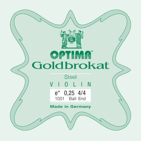 Optima Goldbrokat E-streng 4/4-violin, 0,25 mm, kugle