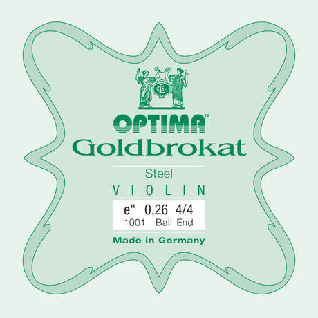 Optima Goldbrokat E-streng 4/4-violin, 0,26 mm, kugle