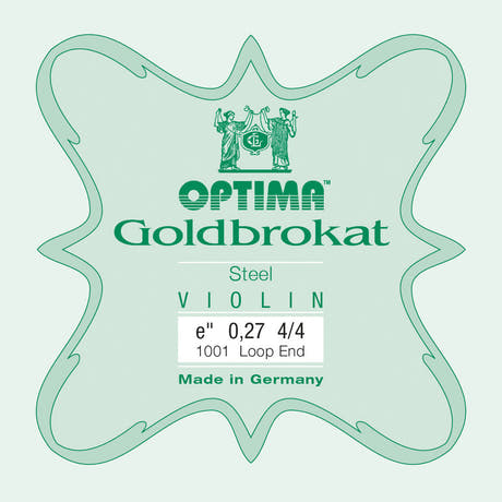 Optima Goldbrokat E-streng 4/4-violin, 0,27 mm, løkke