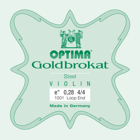 Optima Goldbrokat E-streng 4/4-violin, 0,28 mm, løkke