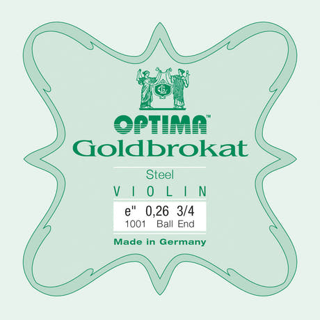 Optima Goldbrokat E-streng 3/4-violin, 0,26 mm, kugle