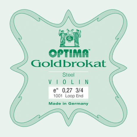 Optima Goldbrokat E-streng 3/4-violin, 0,27 mm, løkke