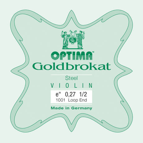 Optima Goldbrokat E-streng 1/2-violin, 0,27 mm, løkke